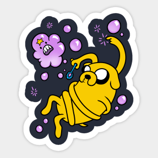 playing with bubbles Sticker